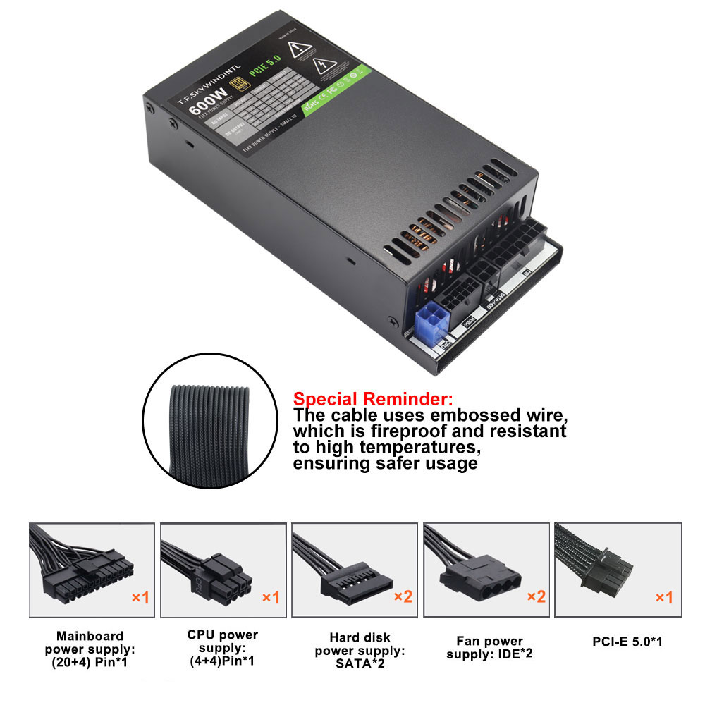Fonte de Alimentação ATX 3.0 P - Flex Atx Power Supply 600W 1U avaliação e preço